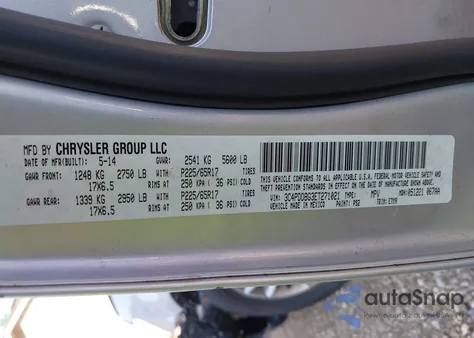 2014 Dodge Journey Sxt from USA, damaged, VIN 3C4PDDBG3ET271021